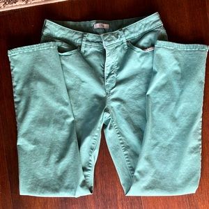 Teal skinny pants